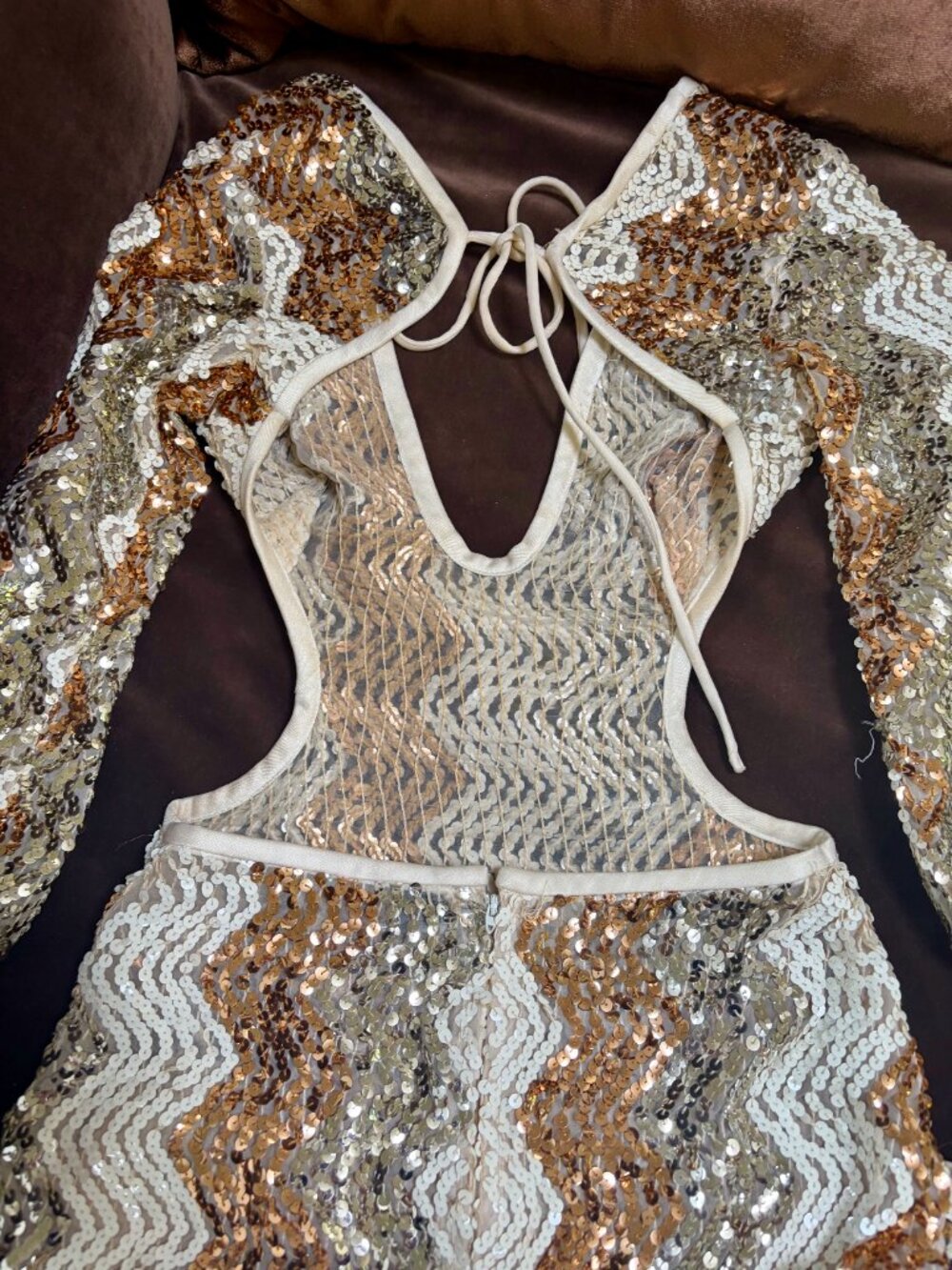 Missoni Vintage Sequin Backless Gown - Picture 13 of 15